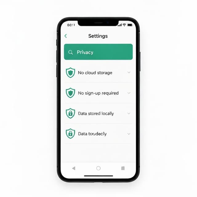 Homebook app privacy features